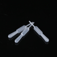 Pipette Pasteur miniature graduée en plastique transparent jetable pour laboratoire médical Heonlicor, 3 ml, 0,1-10 ml