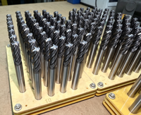 Fraise à queue en carbure monobloc de 6 mm de diamètre HRC55 HRC65 en acier au tungstène pour usinage CNC d'acier trempé
