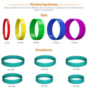 Manufacturer Promotional Gift No Minimum Debossed Eco-friendly Double Sided Silicon Rubber Bracelet Custom Silicone Wristband