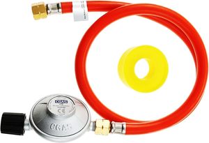 Régulateur de pression pour gaz GPL, pour bouteille de butane, utilisé sur les grills de camping, filetage 1/4-19LH, 37/50 Mbar - Product Image 2