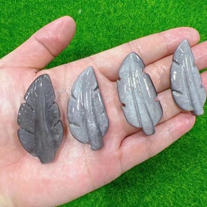 5 cm Natural Stone Crystal Feather Gemstones Healing Crafts Pendants Accessary Unique <b>Gifts</b> - Product Image 4