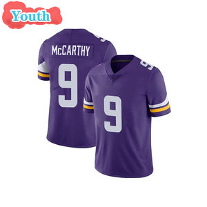 热卖圣诞礼物明尼苏达青年足球球衣18贾斯汀杰斐逊9 J.麦卡锡儿童运动衫缝制t恤 - Product Image 3