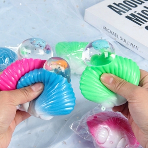 Juguete de Squeeze con Forma de Concha de Sirena, Bola de Agua, TPR, Alivio del Estrés, Juguete Sensorial Antiestrés, Regalo para Niños y Adultos - Product Image 5