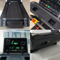 Caminadora Comercial de Plataforma Ancha con Marco Externo de Aluminio y Controles Táctiles Rápidos para Entrenamiento en Gimnasios