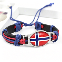 Bracelet tissé personnalisé avec le drapeau du Maroc, bracelet tressé réglable pour encourager lors des événements sportifs, cadeau pour les fêtes