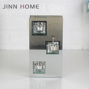 <span class=keywords><strong>Sweet</strong></span> Home Élégant Verre Cristaux Oblongue Votive Bougeoir Ensemble de 3 pcs - Product Image 1