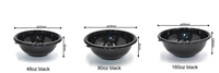 Bols à salade en PET anti-fuite LIXIN avec logo personnalisé disponible, tailles de 48 à 320 oz, usage industriel, capacité extra-large