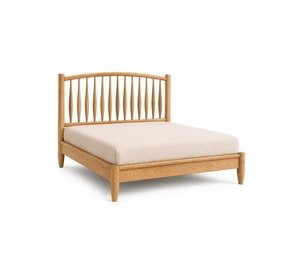 Cama Doble con Acabado de Pino Natural para Niños, Niñas, Adolescentes y Adultos, Muebles de Dormitorio de Madera de Color Natural - Product Image 1