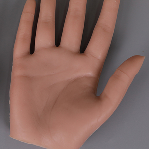 5.มือซิลิโคนสำหรับการทำเล็บมือแบบทำมือการฝึกทำเล็บมือปรับได้ฝึกทำเล็บมือซิลิโคนปลอมสำหรับเล็บพร้อมขายึด - Product Image 5