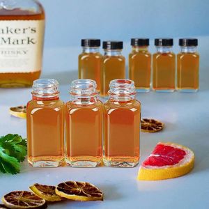 Logo kustom 0.5oz 1oz 2 oz 4oz dapat digunakan kembali kaca kecil botol Shot jahe dengan tutup kedap udara, wadah jus mulut lebar - Product Image 2