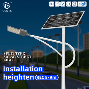 Farolas Solares LED de Aluminio Personalizadas, Impermeables IP65, de Alta Eficiencia, para Carreteras, Parques y Granjas, 6000K, 2 Años de Garantía - Product Image 1