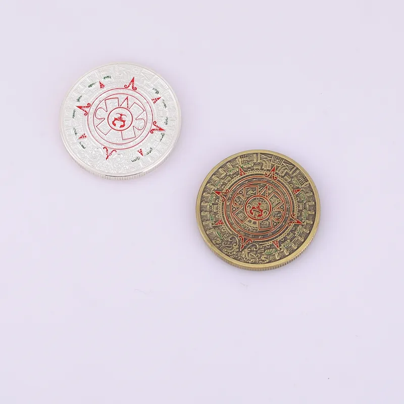 Fabricación de su propio recuerdo, moneda de plata chapada en Metal, con logotipo personalizado, Logo grabado