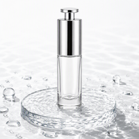 Flacon compte-gouttes carré plat à coins arrondis de 30 ml pour huiles essentielles, couleur or rose, pour liquides et essences