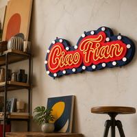 Enseigne lumineuse LED personnalisée en aluminium avec option de suspension, affichage publicitaire éclairé en acrylique étanche pour devanture de magasin