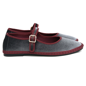 Zapatos planos de terciopelo de lujo para mujer, con suela cosida, colores personalizables, ideales para el día a día, ¡<span class=keywords><strong>en</strong></span> oferta! - Product Image 5