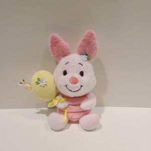 Jouet en peluche ours jaune mignon, super doux, en polyester et coton PP, brodé, porte-bonheur, pochette en filet à suspendre, jouet anti-stress - Product Image 5