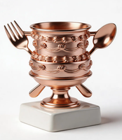 Trofeos de Metal Grabados y Pulidos Ecológicos Hechos a Medida para Danza, Fotografía, Voleibol, Fútbol, Tenis y Eventos Deportivos