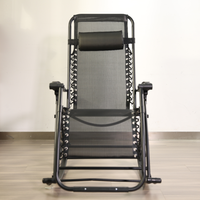 Chaise pliante inclinable très vendue pour le bureau, le repos et l'extérieur – Chaise à bascule portable et durable