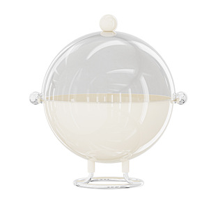Fruit Plate With Lid Round Solid Color For Party Snack Storage Food Container - Product Image 5