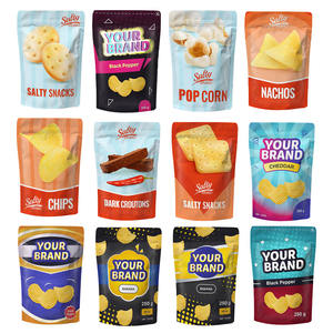 ถุงฟอยล์อลูมิเนียมสำหรับแช่แข็งแบบซิปล็อค สำหรับบรรจุขนม คุกกี้ อาหาร ถุงพิมพ์ลายมีหน้าต่างและโลโก้ - Product Image 1