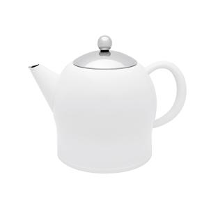 Bredimeijer 1,4l Teekanne Minuet doppelwandig edelstahl Matt weiแก้ว - Product Image 1