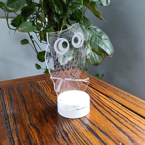 <span class=keywords><strong>7</strong></span> couleurs changeantes 3D hibou veilleuse USB LED lampe de bureau de <span class=keywords><strong>Table</strong></span> avec capteur tactile Mini PC et lampes de chevet en Silicone - Product Image 5