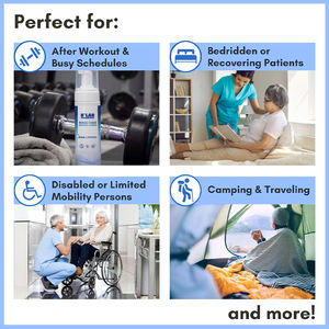 2 en 1 Champú sin enjuague y gel de baño Aloe colágeno Calma la piel Sin lavado Ducha <span class=keywords><strong>Espuma</strong></span> de burbujas Champú de <span class=keywords><strong>espuma</strong></span> orgánica - Product Image 5