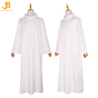 Robes de Clergé Chrétiennes et Catholiques pour Hommes du Moyen-Orient, Tenue de Prêtre, Robe de Saint pour Halloween