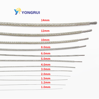 Câble métallique enduit de PVC de câble métallique de poisson d'acier inoxydable de 1mm-14mm en gros d'usine