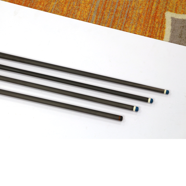 Customized Stainless Steel Joint 1/2 Carbon Fiber Pool Cue Stick 3.8-4.0 oz 735mm 10.5mm 11.8mm 12.4mm 12.9mm Pool Cue Tip