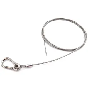 High Tension 304 Stainless Steel Wire Cable with Fish Eyeliner Terminal on both end