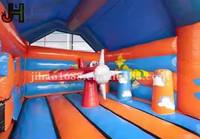 Gonflable Bounce Moonwalk Avec Glissière Avion Thème Jumper Combo pour Enfants