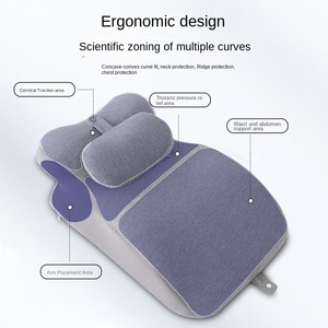 Night Cat 200TC Adult Bedside Cushion <strong>Wedge</strong> Cervical Neck Protection <strong>Pillow</strong> <strong>Memory</strong> <strong>Foam</strong> Core Play Mobile Phone Sleeping Backrest - Product Image 2