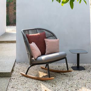 Ensemble de canapés en rotin pour le jardin, structure en alliage d'aluminium, résistant à l'eau, design en forme de L - Product Image 4