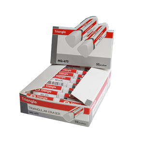 Borrador de Lápiz Promocional de Uso Escolar y de Oficina, Borrador Triangular Negro con Logotipo Personalizado - Product Image 5