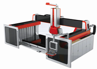 Machine de découpe de pont CNC 5 axes pour avec ventouse pour la découpe de profilage de céramique en pierre de marbre