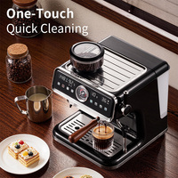 Machine à expresso intelligente à commande tactile avec pompe 20 bars et moulin à café intégré