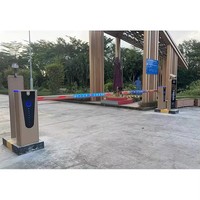 Barrière automatique avec télécommande pour le contrôle d'accès des véhicules dans les parkings