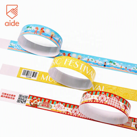 Bracelets jetables en papier synthétique imperméables avec logo personnalisé, billets, bracelets événementiels, bracelets Tyvek pour fête