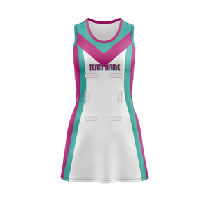 Uniforme de Netball de Nuevo Diseño y Alta Calidad para Mujer, 100% Poliéster, Cuello Redondo, Jersey Morado de Netball, Falda de Tenis - Product Image 3