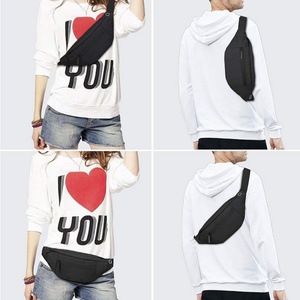 Wholesale Large Capacity Unisex Fanny Pack Custom Logo Printed Polyester <b>Travel</b> Waist Bag Zipper Waterproof Outdoor Fashion - Product Image 4