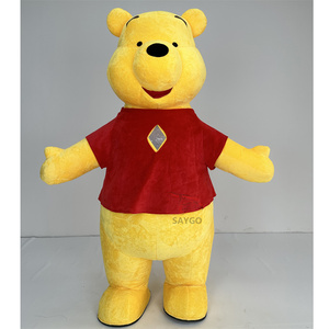 다크 다크 브라운 만화 캐릭터 풍선 마샤 베어 마스코트 의상 성인 마스코트 의상 판매 - Product Image 5