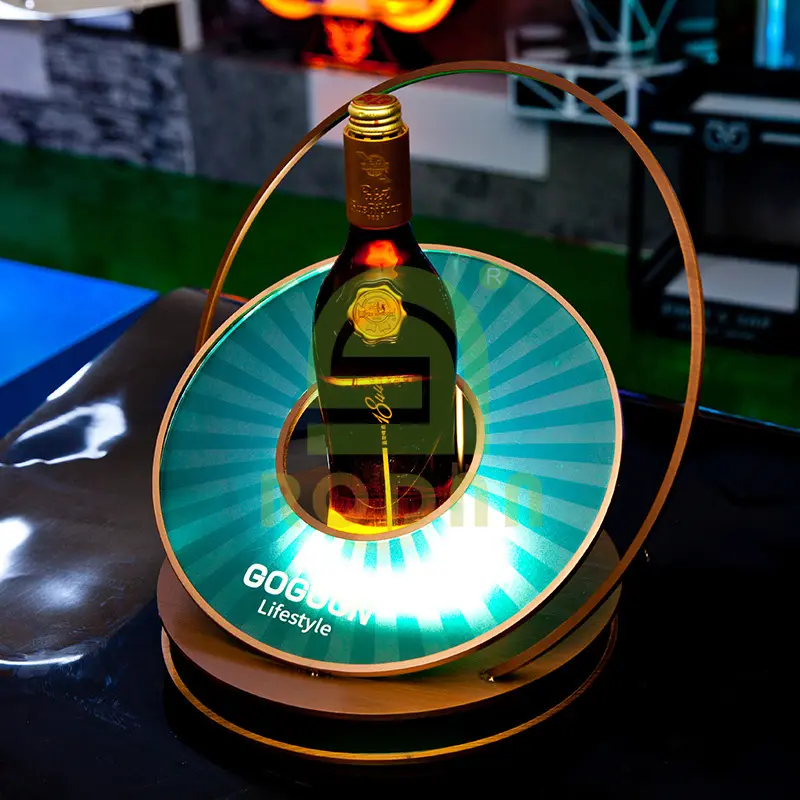 MingXin Barware acrílico una botella presentador Glorifier Display Casa