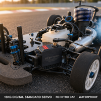 XQ-POWER XQ-S3115M Servo numérique étanche 15 kg, 180 degrés, engrenage métallique, couple élevé pour voiture RC Nitro Jet
