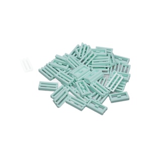 Bloques de Construcción de Plástico Hechos a Mano, Rellenos de Partículas Pequeñas, 40 Piezas, Compatibles con la Tabla de Arcoíris 30244, Tabla de Rejilla con Rayas Paralelas - Product Image 5