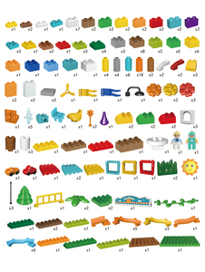 Feelo Jouet éducatif pour enfants 211 pièces Grand circuit de construction en blocs pour enfants 2021 - Product Image 5