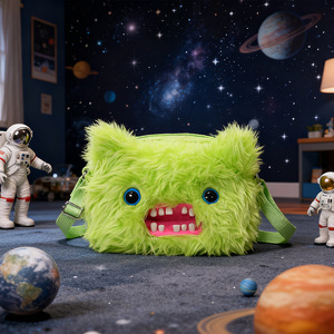 กระเป๋าคาดลำตัว Fuggler Mengya Monster ของแท้ รุ่น Funk <span class=keywords><strong>Ya</strong></span> <span class=keywords><strong>Bao</strong></span> Big Head Series กระเป๋าเป้ลายมอนสเตอร์ฟันน่ารัก ตลก ทันสมัย เล่นได้ทั้งชายและหญิง - Product Image 1