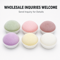 Jouet Squishy Mochi Neige à Remontée Lente, Dôme Rond Pastel Imprimé, Mignon, Anti-Stress, Décoration de Bureau, Cadeau