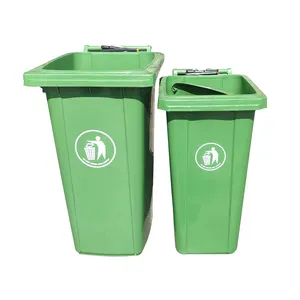 New cleaning outdoor 240 litre plastique trash can outdoor for recycling with lid and pedal for Latin America