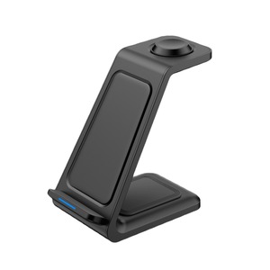 3 In 1 <b>Wireless</b> <b>Charging</b> Station 15W Qi Fast Charge For Phone Watch Earbuds Desktop <b>Stand</b> - Product Image 4